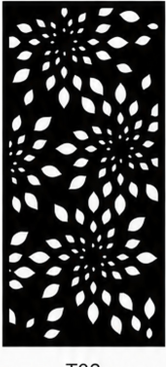 Diseño de panel decorativo metálico T02