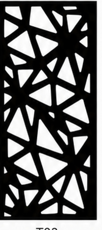 Diseño de panel decorativo metálico T03