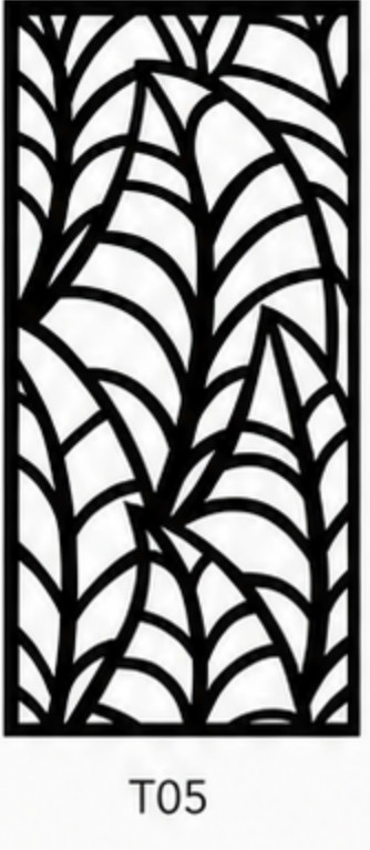 Diseño de panel decorativo metálico T05