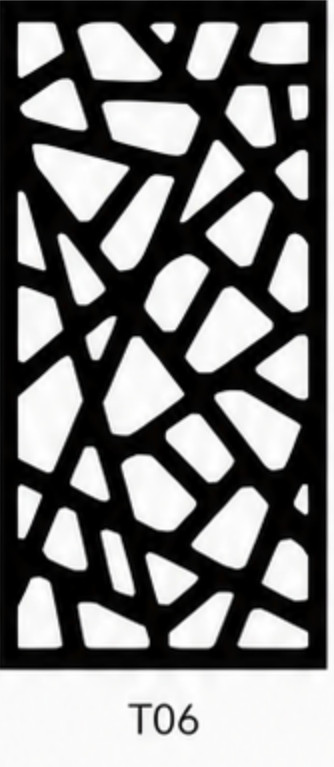 Diseño de panel decorativo metálico T06