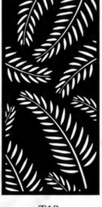 Diseño de panel decorativo metálico T13