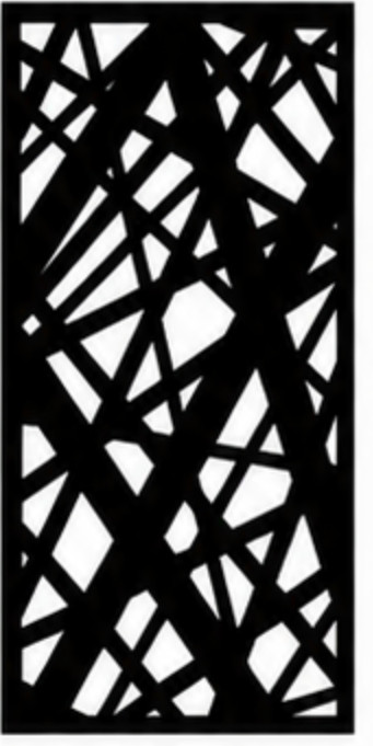 Diseño de panel decorativo metálico T18