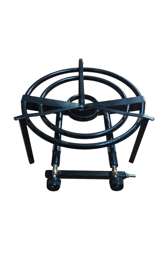 Mechero tres Aros , dos robinetes , 45 cm de diametro