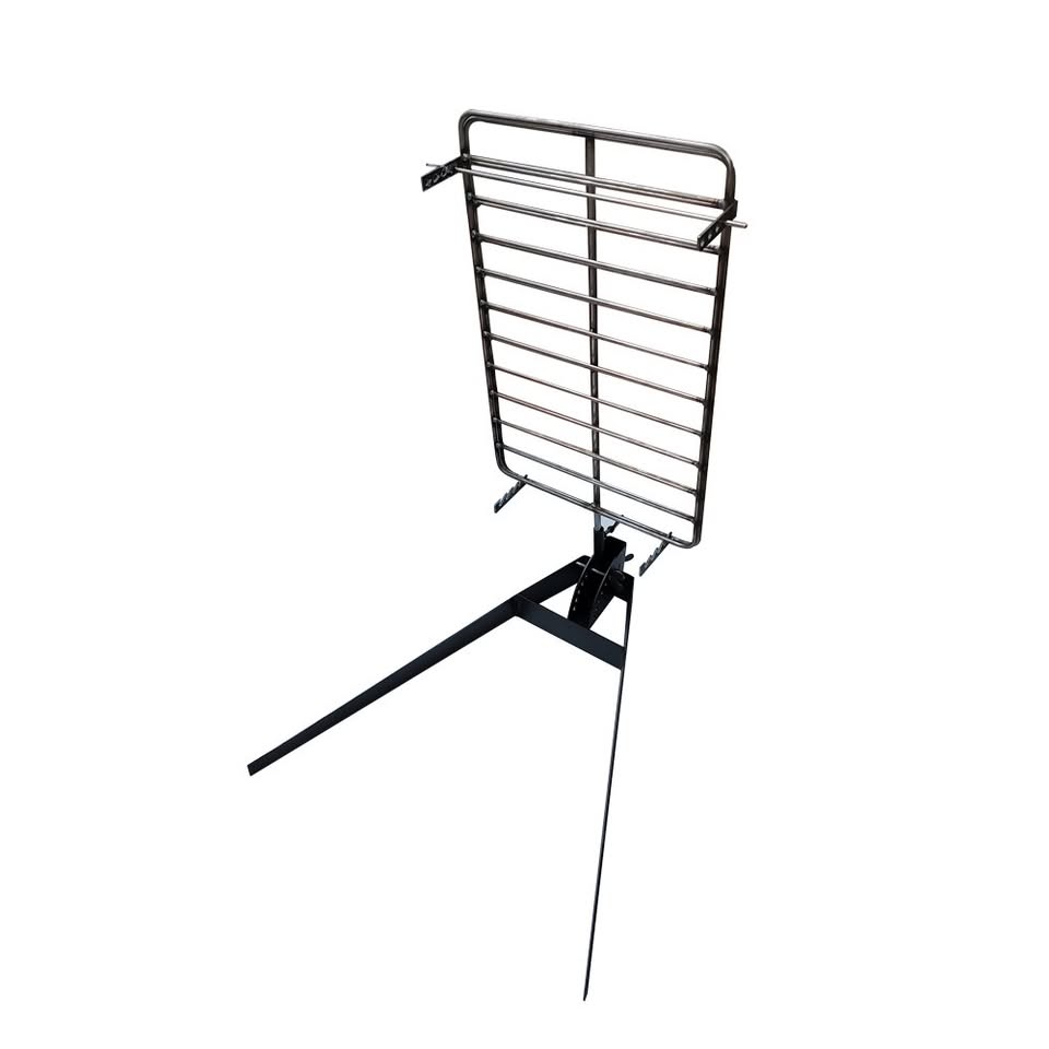 Asador libro 40x63 con base V