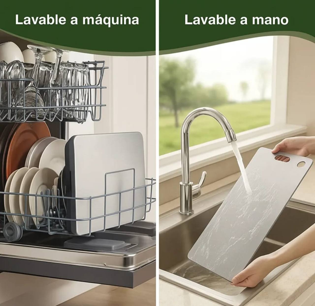 Tabla de acero inoxidable 304 XL · 48 × 40 cm en L · 1,5 mm